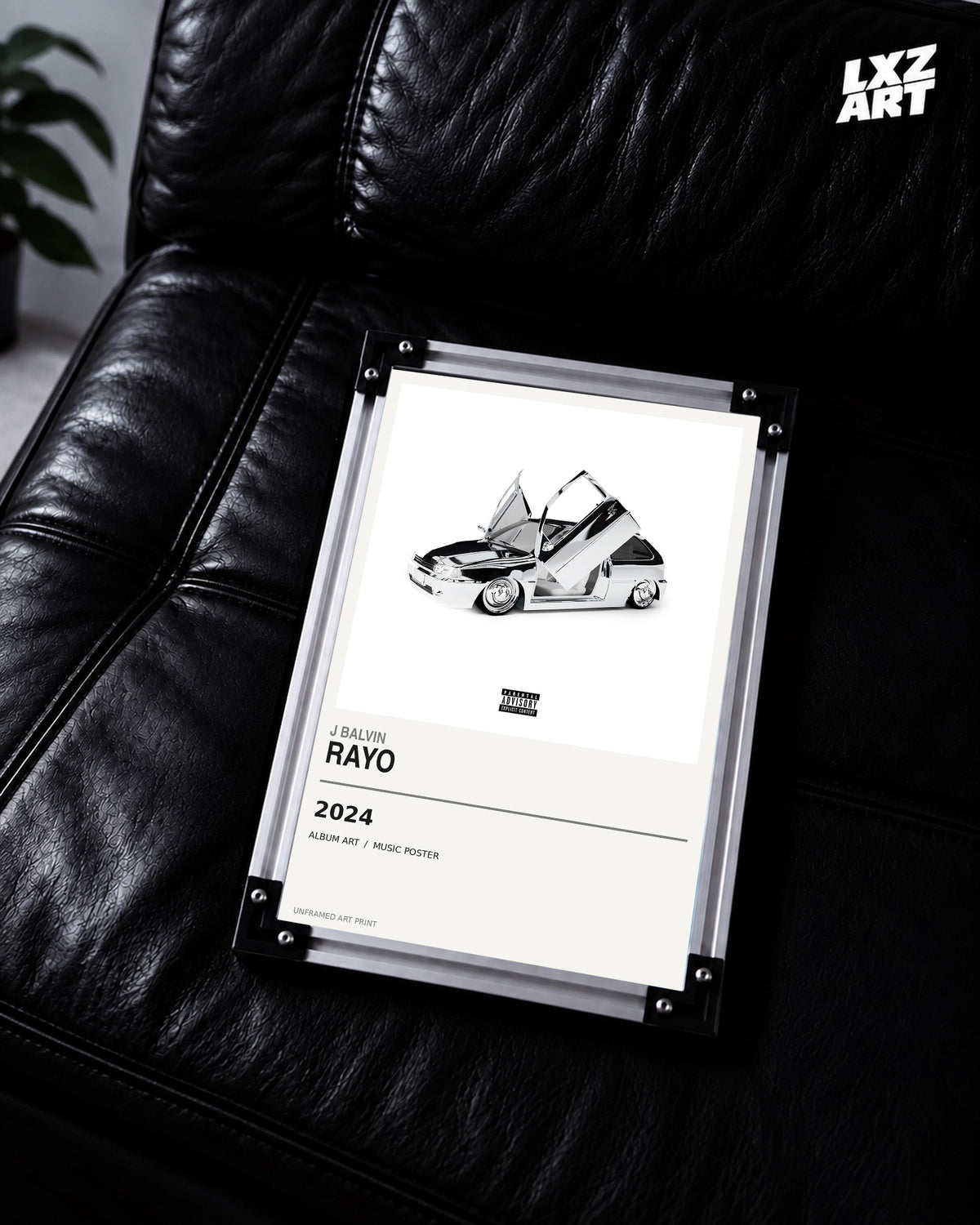 J Balvin Rayo Album Poster | Unframed Wall Art — LXZART display 2; frame not included