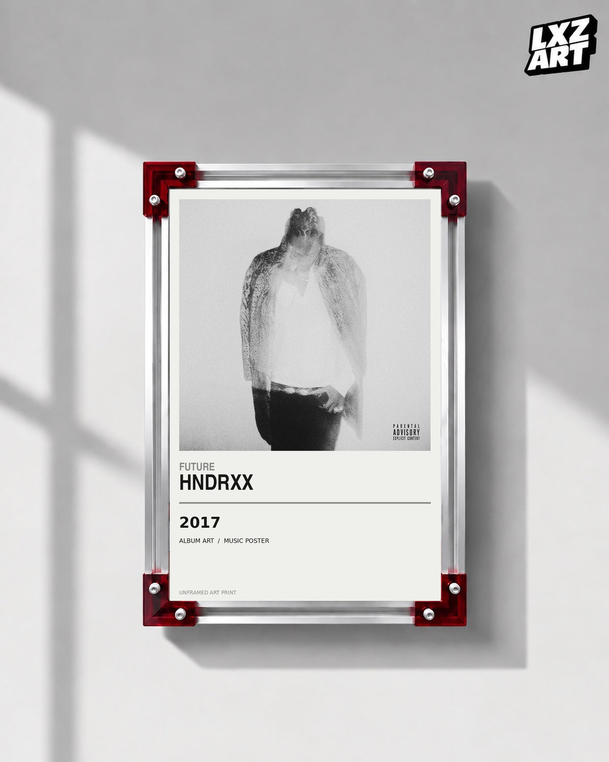 Future HNDRXX Album Poster | Unframed Wall Art — LXZART display 1; frame not included