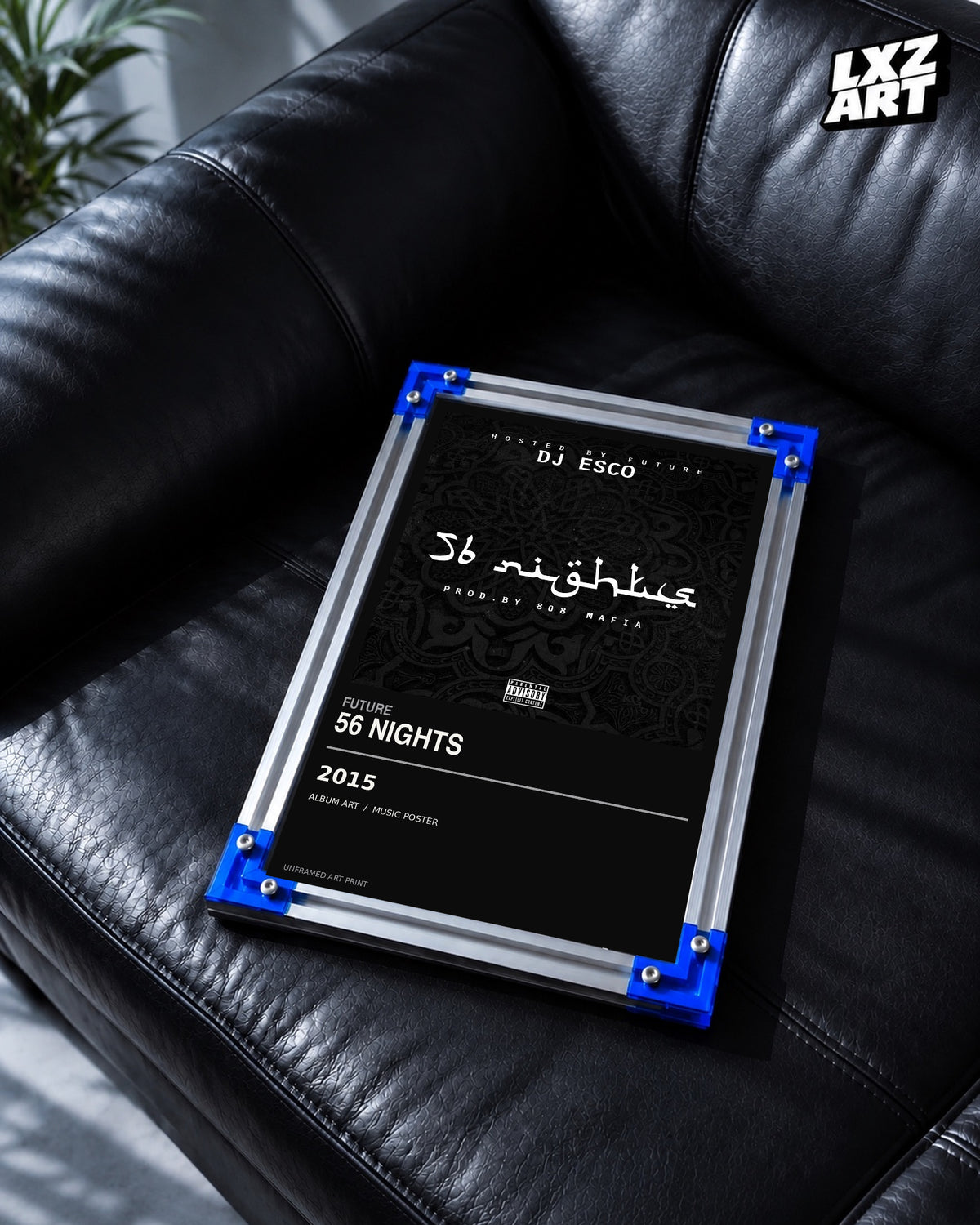 Future 56 Nights Album Poster | Unframed Wall Art — LXZART display 2; frame not included