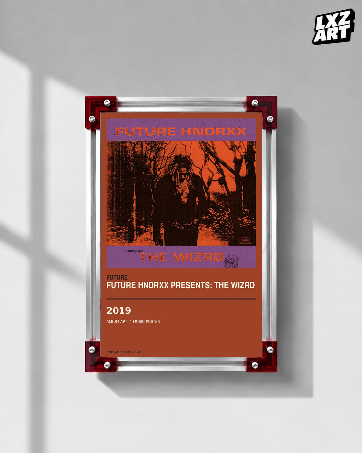 Future Hndrxx Presents The WIZRD Album Poster | Unframed Wall Art — LXZART display 1; frame not included