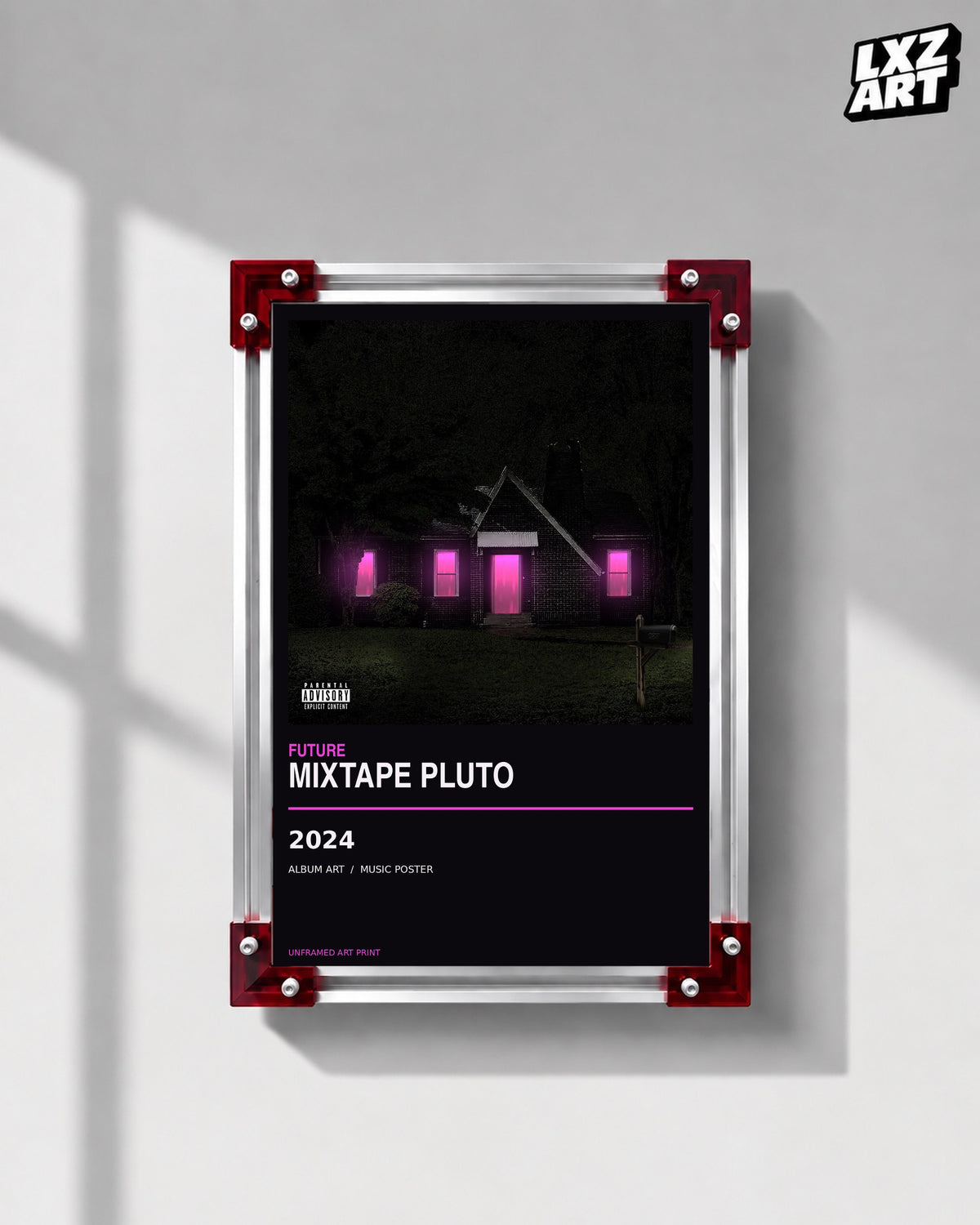 Future MIXTAPE PLUTO Album Poster | Unframed Wall Art — LXZART display 1; frame not included