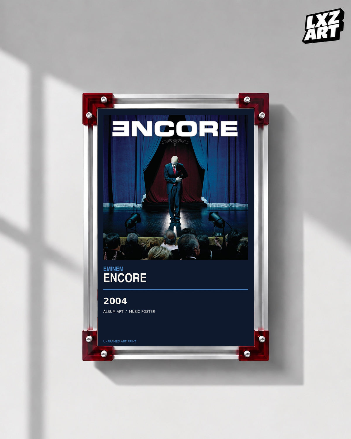 Eminem Encore Album Poster | Unframed Wall Art — LXZART display 1; frame not included