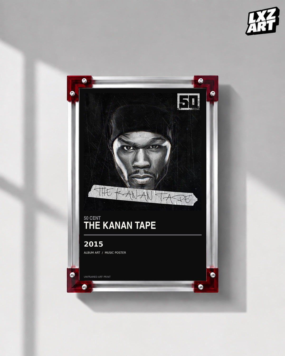 50 Cent The Kanan Tape Album Poster | Unframed Wall Art — LXZART display 1; frame not included