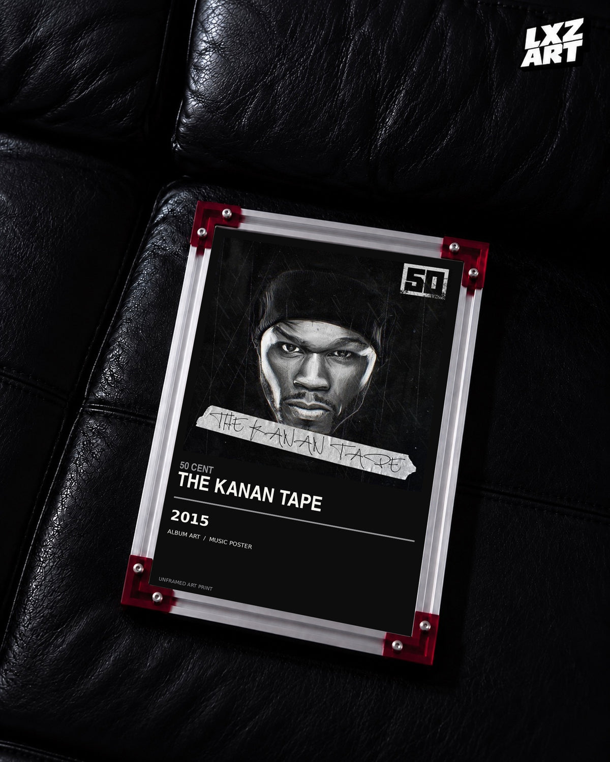 50 Cent The Kanan Tape Album Poster | Unframed Wall Art — LXZART display 2; frame not included
