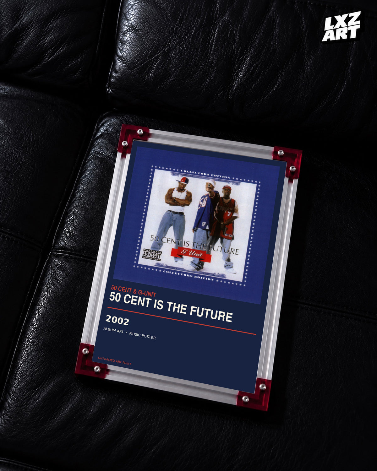 50 Cent & G-Unit 50 Cent Is the Future Album Poster | Unframed Wall Art — LXZART display 2; frame not included
