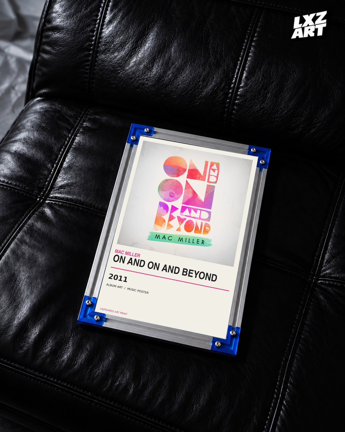 Mac Miller On And On And Beyond EP Poster | Unframed Wall Art — LXZART display 2; frame not included