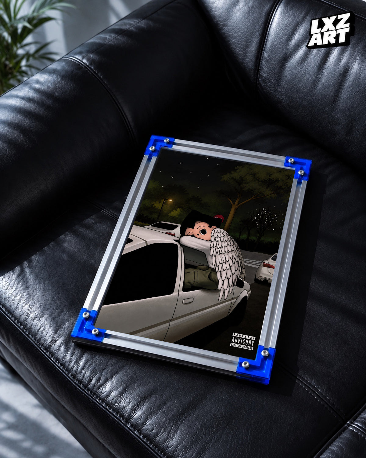 Blood Orange Negro Swan x Astro Boy Fan Art Poster | Unframed — LXZART display 2; frame not included