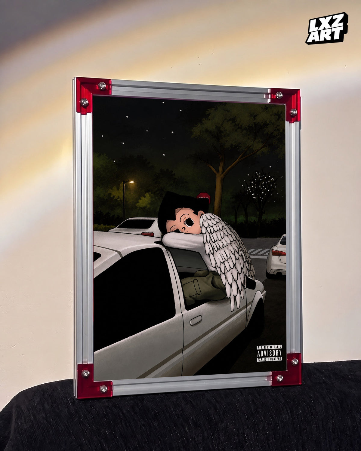 Blood Orange Negro Swan x Astro Boy Fan Art Poster | Unframed — LXZART display 3; frame not included