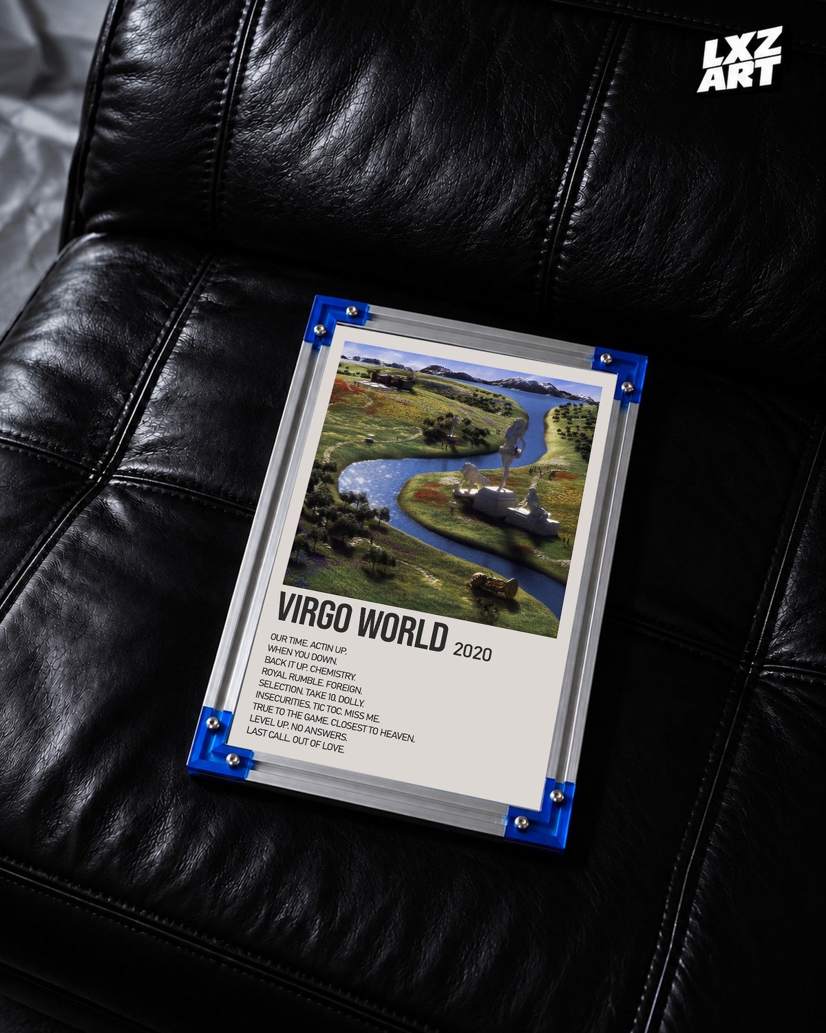 Lil Tecca Virgo World Cream Tracklist Poster | Unframed Wall Art — LXZART display 2; frame not included