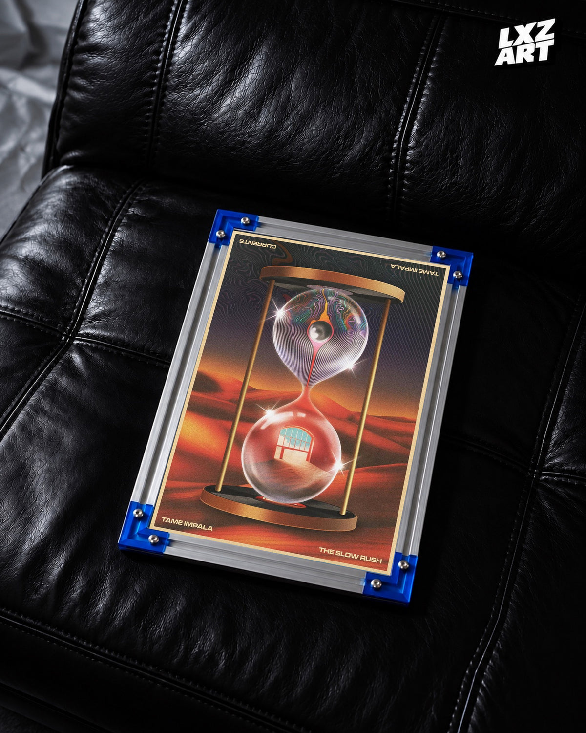 Tame Impala Currents / The Slow Rush Hourglass Poster | Unframed Wall Art — LXZART display 2; frame not included