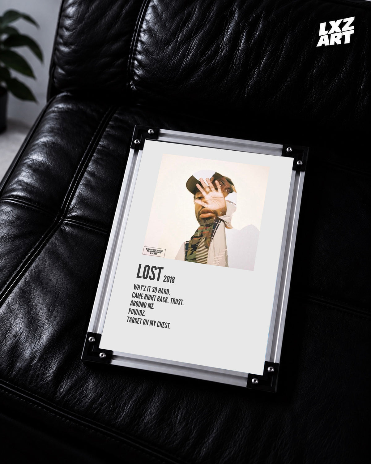 Brent Faiyaz Lost Cream Tracklist Poster | Unframed Wall Art — LXZART display 2; frame not included