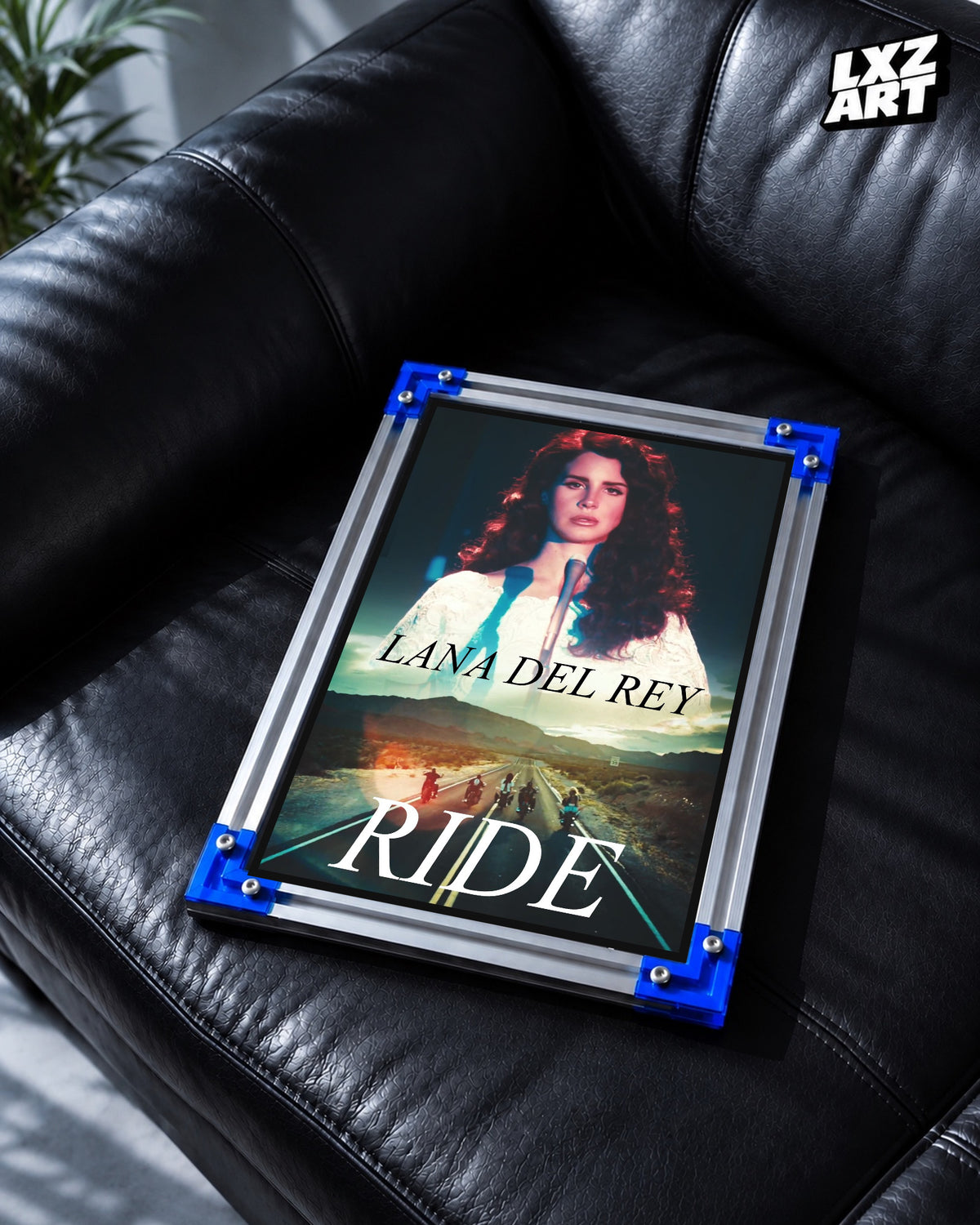 Lana Del Rey Ride Cinematic Road Collage Poster | Unframed Wall Art — LXZART display 2; frame not included