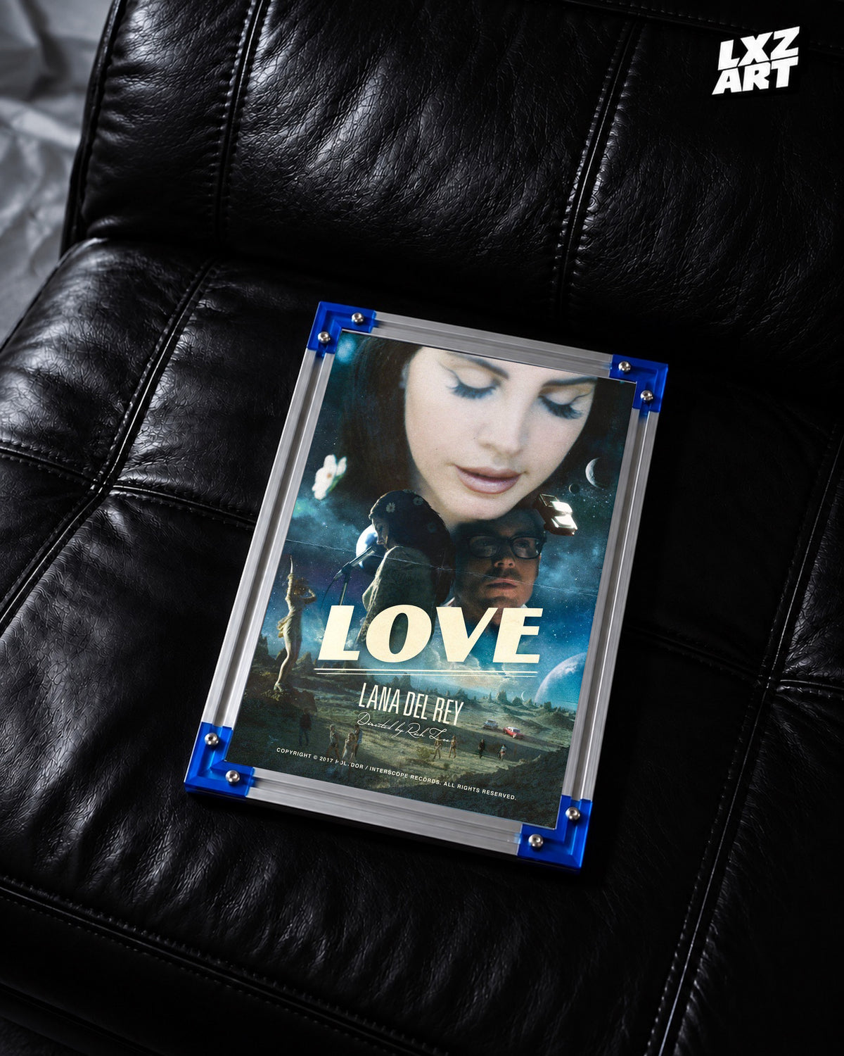 Lana Del Rey Love Cinematic Portrait Collage Poster | Unframed Wall Art — LXZART display 2; frame not included