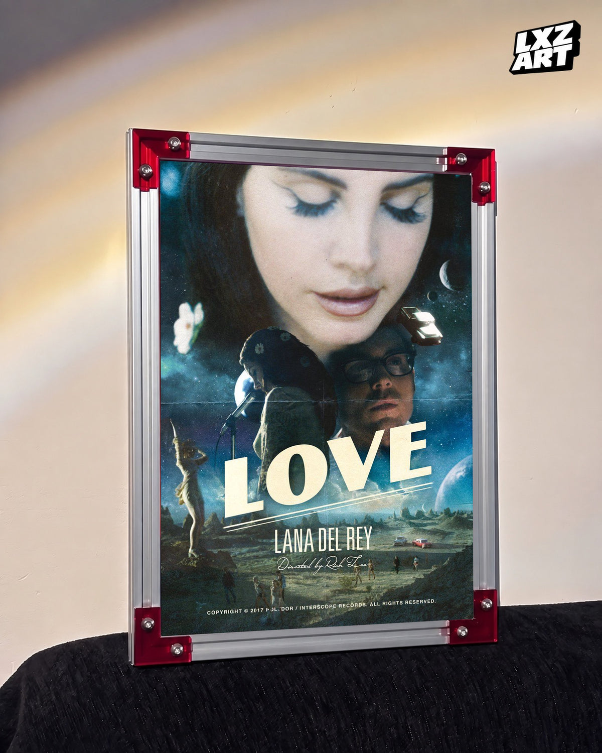 Lana Del Rey Love Cinematic Portrait Collage Poster | Unframed Wall Art — LXZART display 3; frame not included