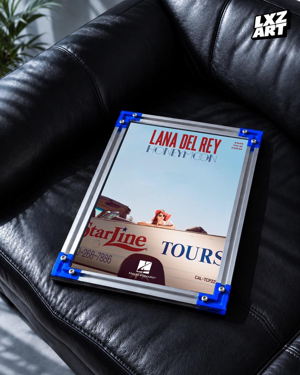 Lana Del Rey Honeymoon Blue Sky Songbook Cover Poster | Unframed Wall Art — LXZART display 2; frame not included