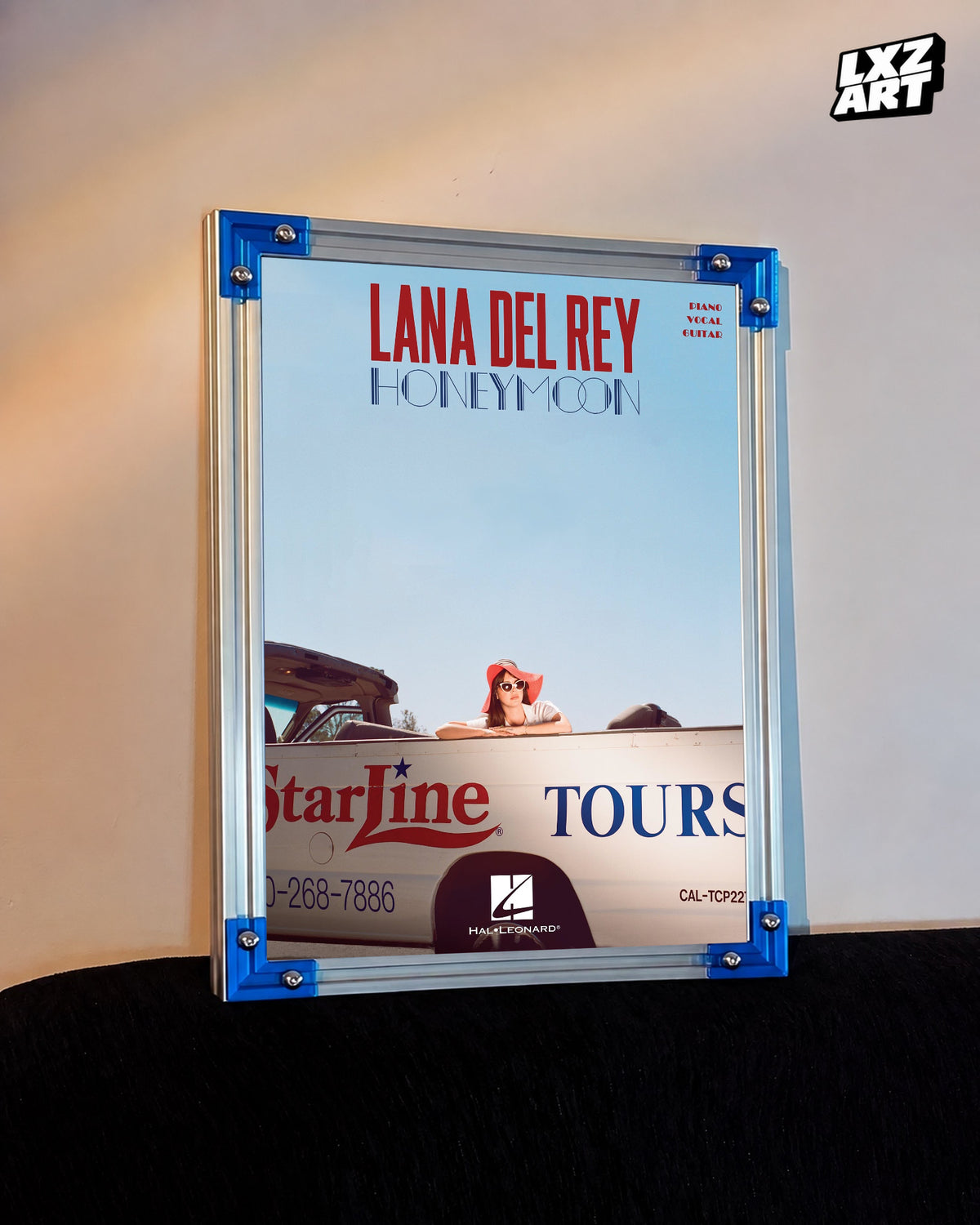 Lana Del Rey Honeymoon Blue Sky Songbook Cover Poster | Unframed Wall Art — LXZART display 3; frame not included