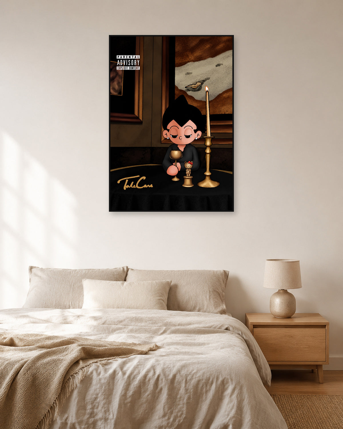 Drake Take Care Astro Boy fan art poster — natural light bedroom display